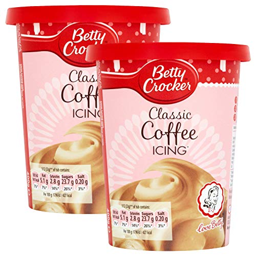 Betty Crocker Classic Coffee Icing 2x 400g (800g) - klassische Kaffee-Aroma Kuchenglasur von Betty Crocker