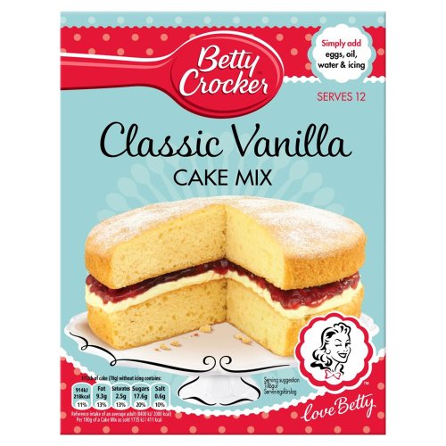 Betty Crocker Classic Vanilla Cake Mix 450g - Backmischung von Betty Crocker