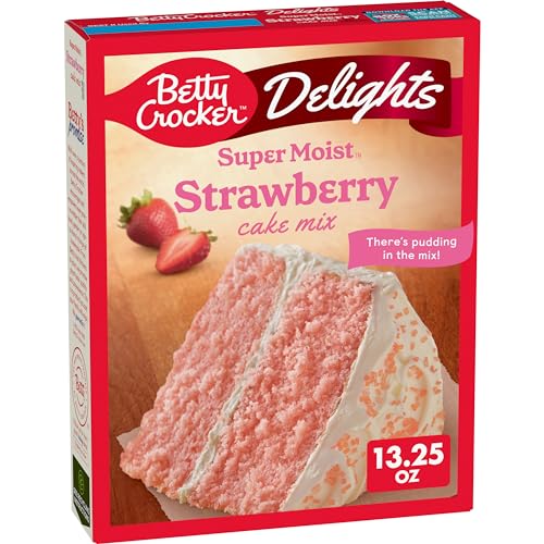 Betty Crocker Delights Super Moist Erdbeerkuchenmischung, 375 ml Betty Crocker Delights Super Moist Erdbeerkuchenmischung, 375 ml von Betty Crocker