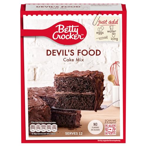 Betty Crocker Devil's Food Cake Mix 425g NEUE VERPACKUNGSGRÖSSE - Backmischung für Schokoladenkuchen von Betty Crocker