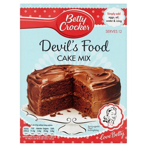 Betty Crocker Devils Food Cake Mix 500g, 2er Pack (2 x 500 g) von Betty Crocker