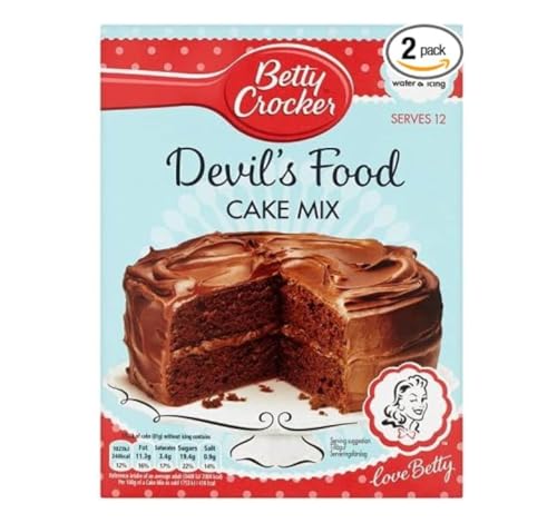 Betty Crocker Devils Food Cake Mix 500g, 2er Pack (2 x 500 g) von Betty Crocker