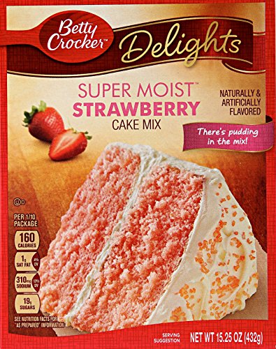 Betty Crocker Supermoist Strawberry Cake Mix 432g (Betty Crocker Supermoist Erdbeerkuchenmischung) von Betty Crocker