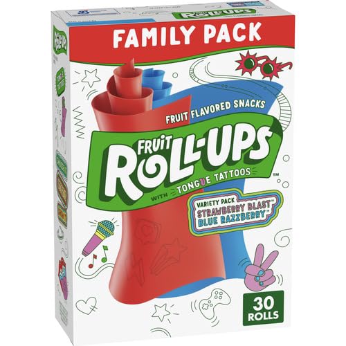 Fruit Roll-Ups, Frucht-Snacks, sortiert, 425 g, 30 Stück von Betty Crocker