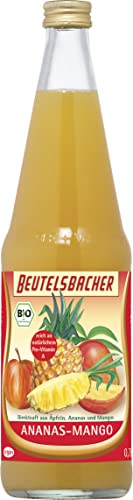 Beutelsbacher Bio Ananas-Mango Direktsaft (6 x 0,70 l) von Beutelsbacher