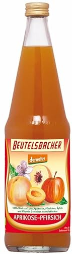 Beutelsbacher Bio Aprikose-Pfirsich Direktsaft (2 x 0,70 l) von Beutelsbacher