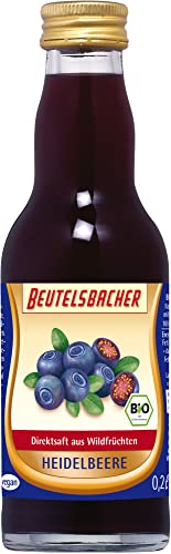 Beutelsbacher Bio Heidelbeer Direktsaft naturtrüb (1 x 0,20 l) von Beutelsbacher