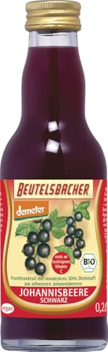 Beutelsbacher Bio demeter schwarze Johannisbeere Fruchtcocktail (1 x 0,20 l) von Beutelsbacher