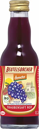 Beutelsbacher Bio demeter Traubensaft rot naturtrüber Direktsaft (6 x 0,20 l) von Beutelsbacher