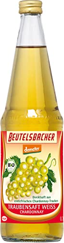 Beutelsbacher Bio Traubensaft weiß naturtrüber Direktsaft (6 x 0,70 l) von Beutelsbacher