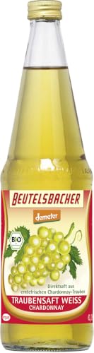 Beutelsbacher Bio Traubensaft weiß naturtrüber Direktsaft (6 x 0,70 l) von Beutelsbacher