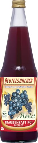 Beutelsbacher Bio Traubensaft rot Merlot (1 x 0,70 l) von Beutelsbacher