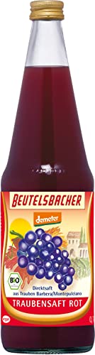 Beutelsbacher Bio Traubensaft rot naturtrüber Direktsaft (6 x 0,70 l) von Beutelsbacher