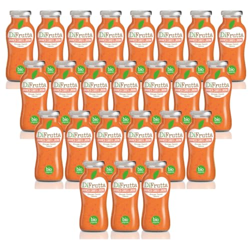 Fruchtsaft Orange Karotten Zitrone Obst 24 Flaschen cl. 20 von Bevande Futuriste