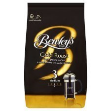 Bewleys Gold Roast Fresh Gemahlener Kaffee, 200 g, 4 Stück von Bewley's