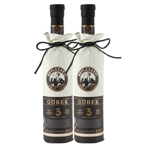 RAKI - Beylerbeyi Göbek Raki 2 x 20cl | Türkischer Brandy mit Anis aromatisiert - 100% frische Weintrauben - Ohne Zuckerzusatz | Dreifache Destillation - Alkoholgehalt 45% RAKI - Beylerbeyi Göbek Raki 2 x 20cl | Türkischer Brandy mit Anis aromatisiert - 100% frische Weintrauben - Ohne Zuckerzusatz | Dreifache Destillation - Alkoholgehalt 45% von Beylerbeyi
