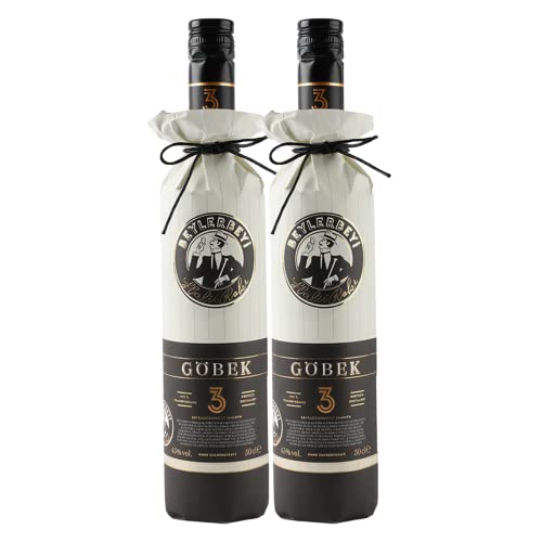 RAKI - Beylerbeyi Göbek Raki 2 x 50cl | Türkischer Brandy mit Anis aromatisiert - 100% frische Weintrauben - Ohne Zuckerzusatz | Dreifache Destillation - Alkoholgehalt 45% von Beylerbeyi
