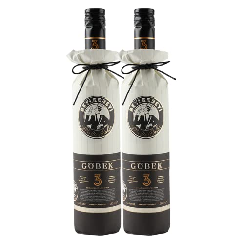 RAKI - Beylerbeyi Göbek Raki 2 x 50cl | Türkischer Brandy mit Anis aromatisiert - 100% frische Weintrauben - Ohne Zuckerzusatz | Dreifache Destillation - Alkoholgehalt 45% von Beylerbeyi