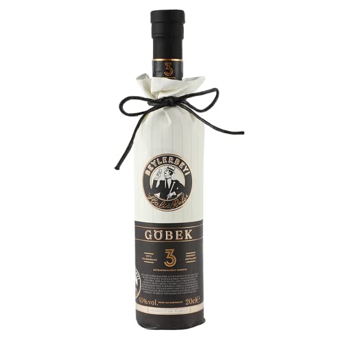 RAKI - Beylerbeyi Göbek Raki 20cl | Türkischer Brandy mit Anis aromatisiert - 100% frische Weintrauben - Ohne Zuckerzusatz | Dreifache Destillation - Alkoholgehalt 45% von Beylerbeyi