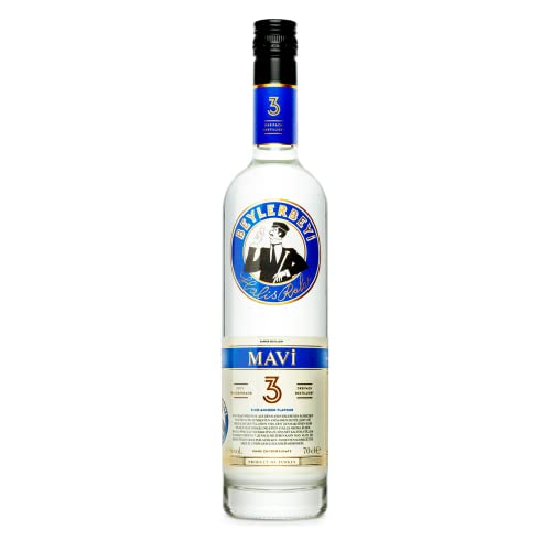 RAKI - Beylerbeyi Mavi Raki 70cl | Türkischer Brandy mit Anis aromatisiert - 100% frische Weintrauben - Ohne Zuckerzusatz | Dreifache Destillation - Alkoholgehalt 45% RAKI - Beylerbeyi Mavi Raki 70cl | Türkischer Brandy mit Anis aromatisiert - 100% frische Weintrauben - Ohne Zuckerzusatz | Dreifache Destillation - Alkoholgehalt 45% von Beylerbeyi