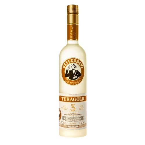 RAKI - Beylerbeyi Teragold Raki 70cl | Türkischer Brandy mit Anis aromatisiert - 100% frische Weintrauben - Ohne Zuckerzusatz | Dreifache Destillation - Alkoholgehalt 45% RAKI - Beylerbeyi Teragold Raki 70cl | Türkischer Brandy mit Anis aromatisiert - 100% frische Weintrauben - Ohne Zuckerzusatz | Dreifache Destillation - Alkoholgehalt 45% von Beylerbeyi