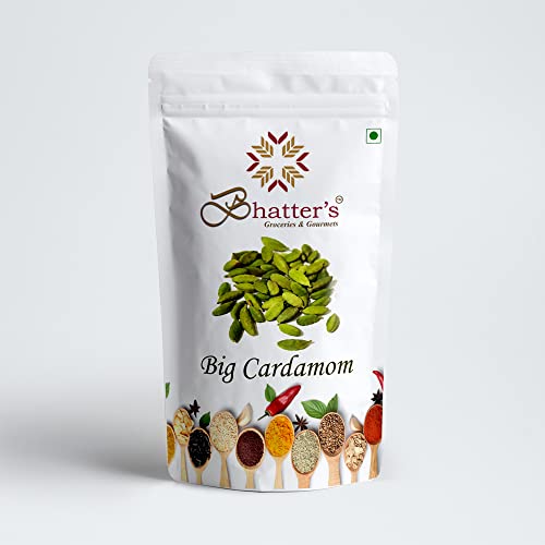 Bhatter's Whole Cardamom Green Big 8 mm Bolzen, Premium-Qualität für traditionelles Kochen, 200 g Bhatter's Whole Cardamom Green Big 8 mm Bolzen, Premium-Qualität für traditionelles Kochen, 200 g von Bhatter's