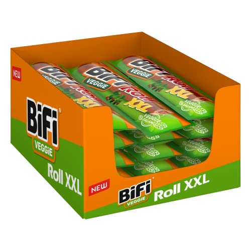 BiFi Veggie Roll XXL – 12er Pack (12 x 70 g) – Veggie Snack im Teigmantel von Bifi