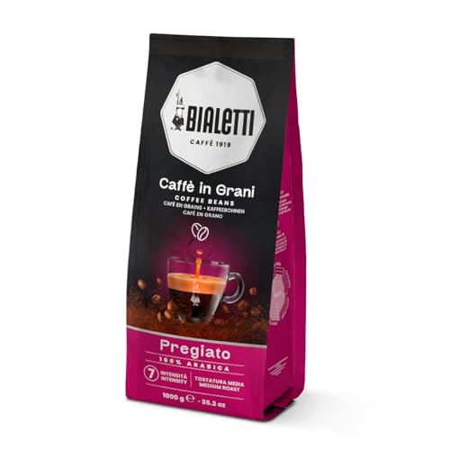 Bialetti Grain Expert, Pregiato-Kaffeebohnen, 100% Arabica, 1 KG Bialetti Grain Expert, Pregiato-Kaffeebohnen, 100% Arabica, 1 KG von Bialetti