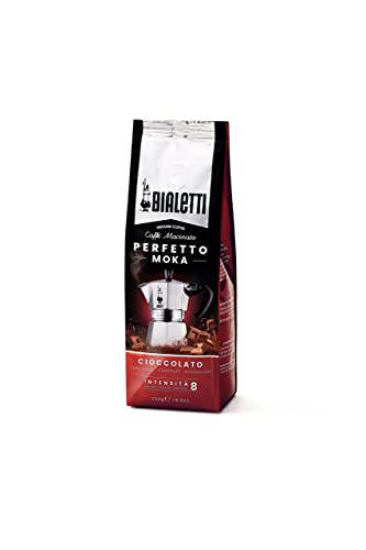 Bialetti - Perfetto Moka Nocciola: Gemahlener Kaffee mit mittlerer Röstung, Haselnuss-Aroma, 250g, Beutel mit Aromaschutzventil von Bialetti
