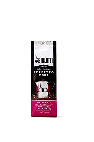 Bialetti Perfetto Moka Delicato Kaffee, gemahlen, 250 g von Bialetti