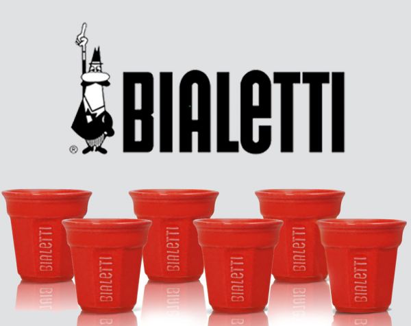 Bialetti Tassen Rot 6er Pack von Bialetti