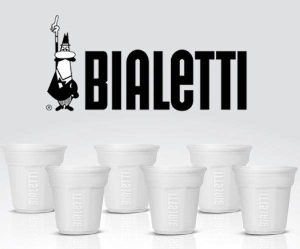 Bialetti Tassen Weiß 6er Pack von Bialetti