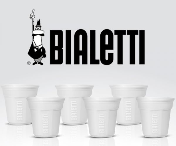 Bialetti Tassen Weiß 6er Pack Bialetti Tassen Weiß 6er Pack von Bialetti