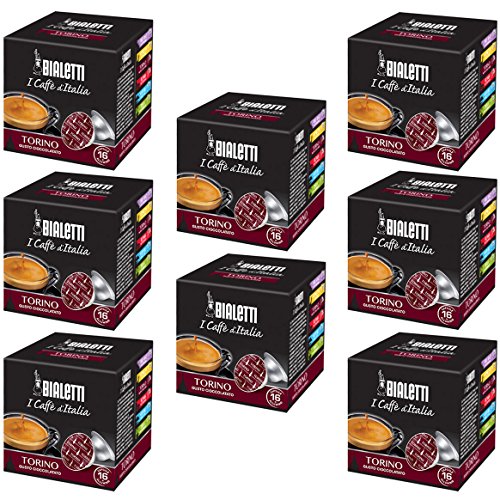 Bialetti Torino Espresso Kaffee Kapseln 128 Stück 8 Packungen Bialetti Torino Espresso Kaffee Kapseln 128 Stück 8 Packungen von Bialetti