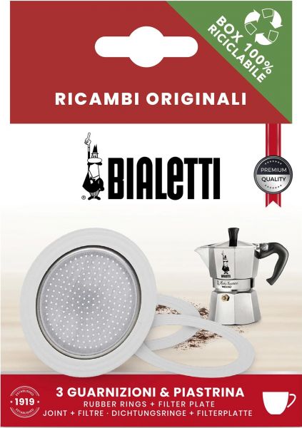 Dichtungen und Filter 3 und 4 Tassen von Bialetti