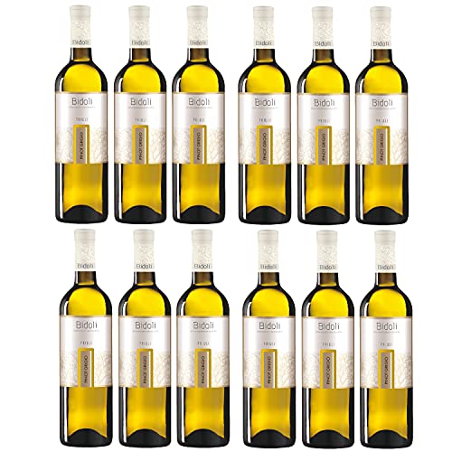 Bidoli Vini Pinot Grigio DOC Friuli Grave Weißwein Wein trocken Italien (12 Flaschen) von Bidoli Vini
