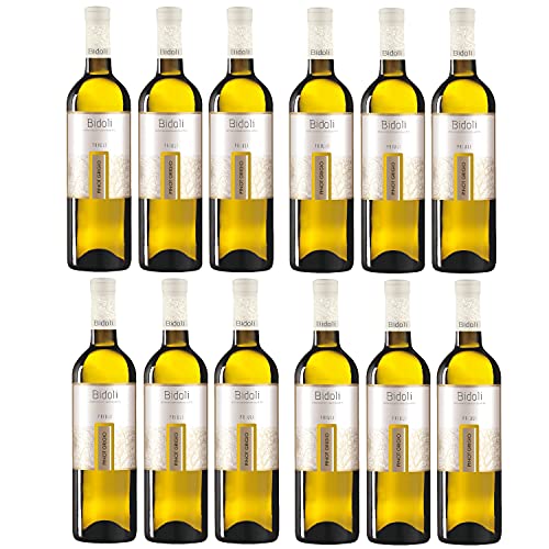 Bidoli Vini Pinot Grigio DOC Friuli Grave Weißwein Wein trocken Italien (12 Flaschen) von Bidoli Vini