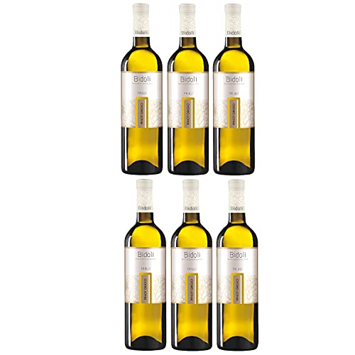 Bidoli Vini Pinot Grigio DOC Friuli Grave Weißwein Wein trocken Italien (6 Flaschen) von Bidoli Vini