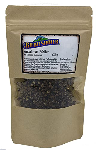 Andaliman-Pfeffer aus Sumatra, 20 g im wieder verschließbarem Beutel, Indonesien, ganz, Pfeffer-Spezialität Andaliman-Pfeffer aus Sumatra, 20 g im wieder verschließbarem Beutel, Indonesien, ganz, Pfeffer-Spezialität von Biebelshofer