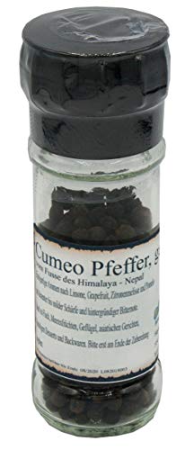 Cumeo Pfeffer aus Nepal, Pfeffer-Spezialität inkl. Mühle von Biebelshofer