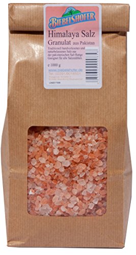 Himalaya-Salz aus Pakistan, Granulat, Mühlensalz Ursalz 1 kg von Biebelshofer