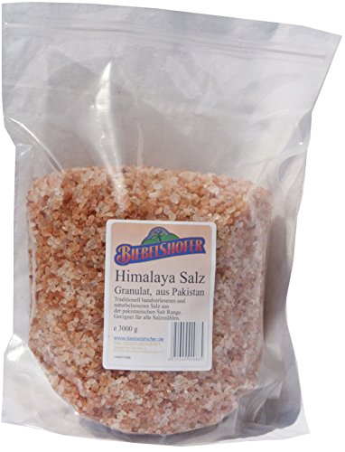 Himalaya-Salz aus Pakistan, Granulat, naturbelassenes Mühlensalz, 3 kg von Biebelshofer