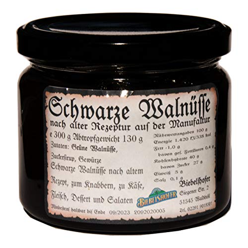 Schwarze Walnüsse, Schwarze Nüsse 300 g - Eine alte deutsche Spezialität Schwarze Walnüsse, Schwarze Nüsse 300 g - Eine alte deutsche Spezialität von Biebelshofer
