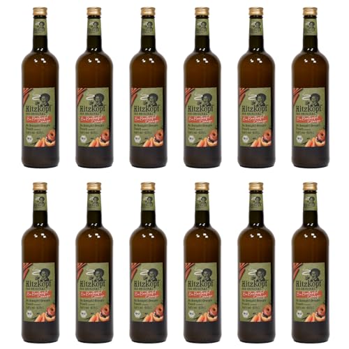 BIELMEIER Bio-Hitzkopf Bratapfel-Orangen Punsch 5,4% vol 12x 0,75 Liter Flasche Der Genuss und die Qualität aus dem Bayerischen Wald von Bielmeier