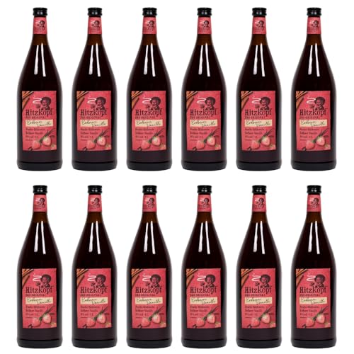 BIELMEIER Hitzkopf Glühwein Erdbeer Vanille 9% vol 12x 1L Flasche Der Genuss und die Qualität aus dem Bayerischen Wald von Bielmeier