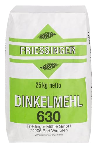 BIELMEIER Dinkelmehl T630 25kg Friessinger Das hochwertige Getreide stammt von Landwirten aus der Region von Bielmeier