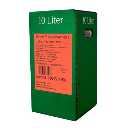 BIELMEIER Hitzkopf Fruchtglühwein Punsch Rosé 6% vol 10 Liter Bag-in-Box Der Genuss und die Qualität aus dem Bayerischen Wald BIELMEIER Hitzkopf Fruchtglühwein Punsch Rosé 6% vol 10 Liter Bag-in-Box Der Genuss und die Qualität aus dem Bayerischen Wald von Bielmeier