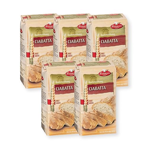 BIELMEIER KÜCHENMEISTER Brotbackmischung Ciabatta 5 x 500 g I Brotbackmischungen für Brotbackautomat & Ofen I Brot mit Backmischung einfach gemacht BIELMEIER KÜCHENMEISTER Brotbackmischung Ciabatta 5 x 500 g I Brotbackmischungen für Brotbackautomat & Ofen I Brot mit Backmischung einfach gemacht von Bielmeier