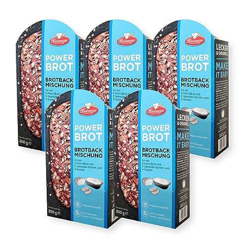 BIELMEIER 1,5 KG KÜCHENMEISTER Brotbackmischung mit Backschale Powerbrot a 0,30 KG Frießinger Mühle BIELMEIER 1,5 KG KÜCHENMEISTER Brotbackmischung mit Backschale Powerbrot a 0,30 KG Frießinger Mühle von Bielmeier