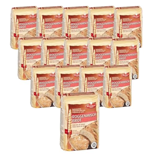 BIELMEIER KÜCHENMEISTER Brotbackmischung Roggenmischbrot 15 x 500 g I Brotbackmischungen für Brotbackautomat & Ofen I Mit Backmischung einfach backen BIELMEIER KÜCHENMEISTER Brotbackmischung Roggenmischbrot 15 x 500 g I Brotbackmischungen für Brotbackautomat & Ofen I Mit Backmischung einfach backen von Bielmeier